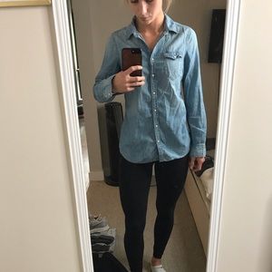 Denim button up